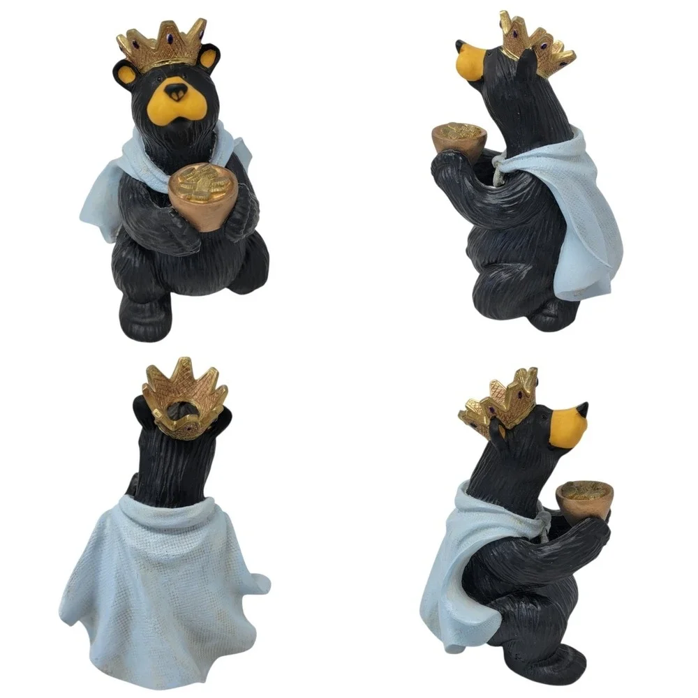Bearfoots Beartivity II Nativity 5 Piece Set 50439 Jeff Fleming Big Sky Carvers